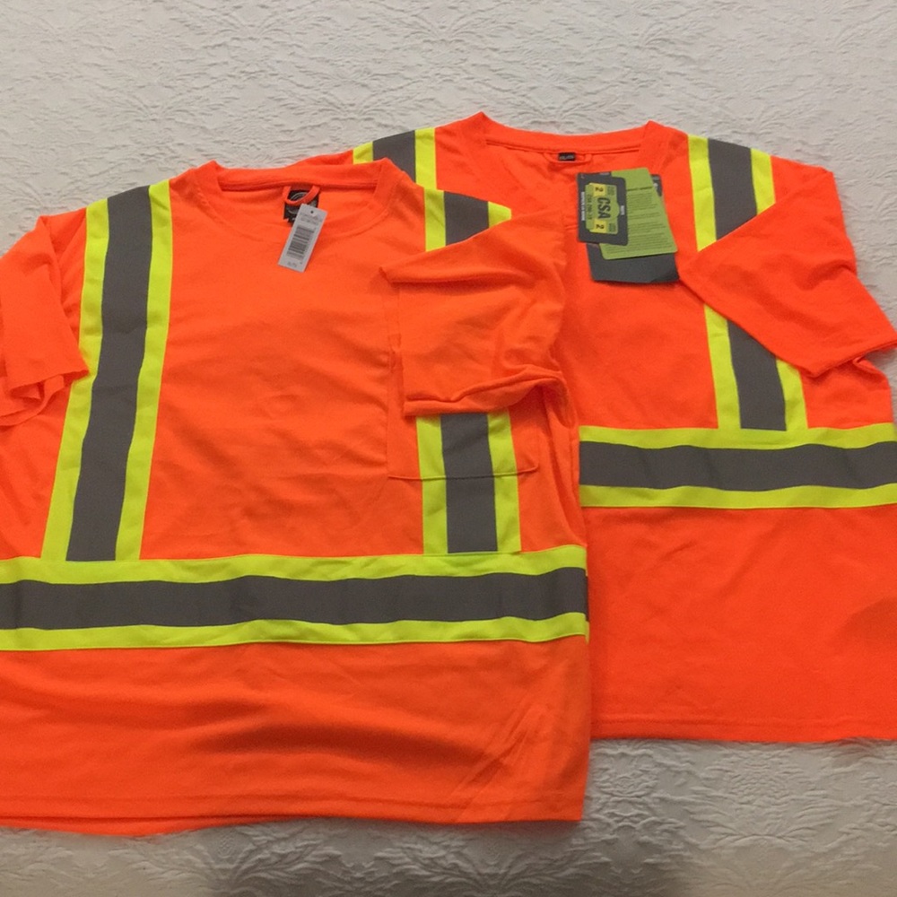 XL & XXL - Two Men’s High Visibility Tees by Forcefield